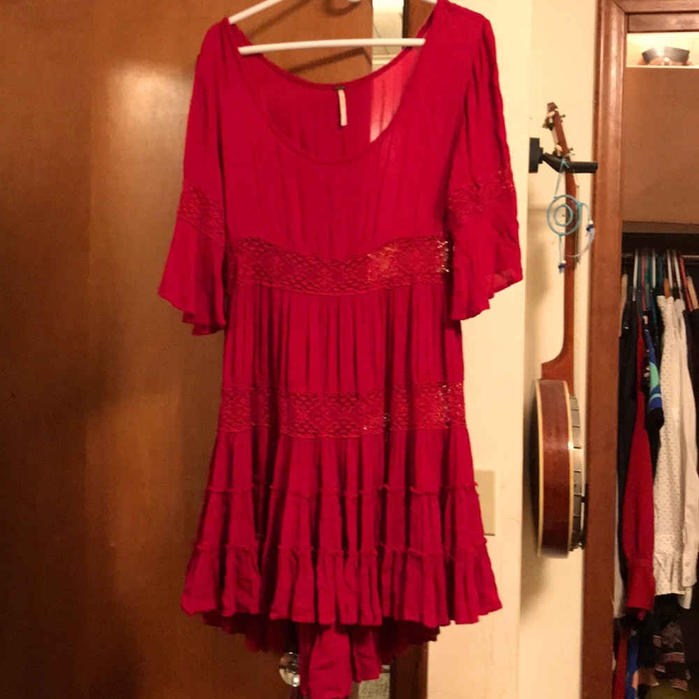 Festival free people red dress